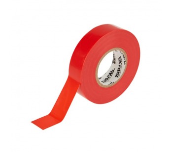 Изолента 0.18мм x 19мм x 20м (профессиональная, красная) Kranz#2152278