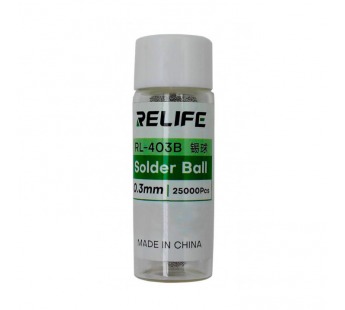 Припой в шариках RELIFE RL-403B диаметр 0,3 мм 25 тыс шт 183°C(Sn63Pb37)#2152220