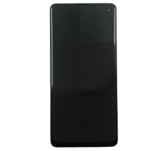 Дисплей для Samsung SM-G973 Galaxy S10 + тачскрин + рамка (синий),ОРИГ100%#2164542