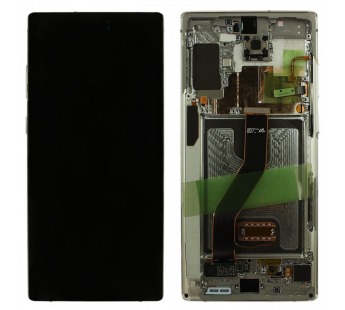 Дисплей для Samsung SM-N975 Galaxy Note 10 Plus + тачскрин + рамка(белый), ОРИГ100%#2161142