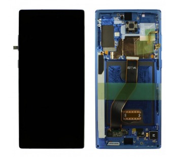 Дисплей для Samsung SM-N975 Galaxy Note 10 Plus + тачскрин + рамка(синий), ОРИГ100%#2161139