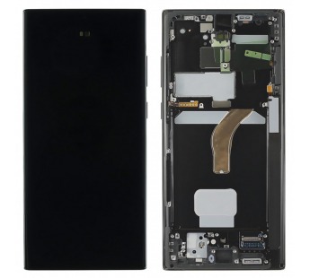 Дисплей для Samsung SM-S908 Galaxy S22 Ultra 5G + тачскрин + рамка(графит), ОРИГ100%#2152457