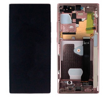 Дисплей для Samsung SM-N985/N986 Galaxy Note 20 Ultra 5G + тачскрин+ рамка (бронза), ОРИГ100%#2152452