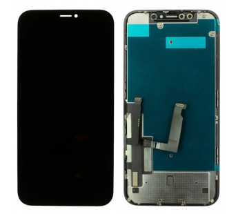 Дисплей для iPhone XR + тачскрин + рамка (черный), ориг#2152462