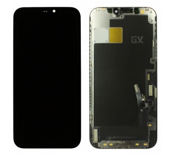 Дисплей для iPhone 12/12 Pro + тачскрин + рамка (черный), In-Cell GX(шлейф IC)#2167868
