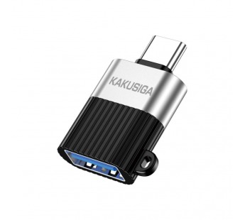 Переходник OTG - Type-C KAKUSIGA KSC-1420 черно-серый#2152729