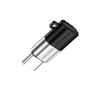 Переходник Type-C - Lightning KAKUSIGA KSC-1418 черно-серый#2152728