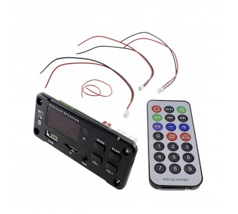 Модули аудио NONAME Модуль MP3 JQ-D002BT(USB/microSD)/Bluetooth/FM/AUX с пультом и УНЧ 2x25Вт Uпит=12В(HAA3606)#2153201