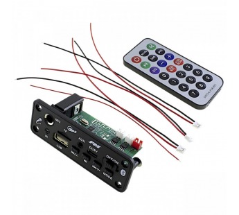 Модули аудио NONAME Модуль MP3 JQ-D131BT(USB/microSD)/Bluetooth/FM/AUX/MIC с пультом и УНЧ 2x3Вт Uпит=5В(RX2018A)#2153204