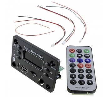 Модули аудио NONAME Модуль MP3 JQ-D136BT-AMP(USB/microSD)/Bluetooth/FM/AUX/MIC с пультом и УНЧ 2x25Вт Uпит=12В(HAA3606)#2153206