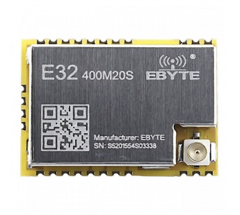 Модули беспроводные, радио EBYTE SX1278 Модуль E32-400M20Sцифрового трансивера LoRa с SPI интерфейсом F=410-493МГц U=3,3В20dBm IPEX-J (100мВт)#2153404