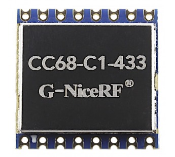 Модули беспроводные, радио G-NiceRF LLCC68 Модуль CC68-C1-433цифрового трансивера LoRa с SPI интерфейсом F=433МГц U=3,3В 22dBm(160мВт)#2153430