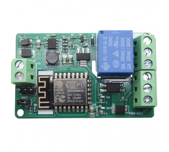 Модули беспроводные, радио NONAME ESP8266 Модуль HW-622 Wi-Fiреле 1 канал AC 250В 30А Uпит=5-25В#2155039