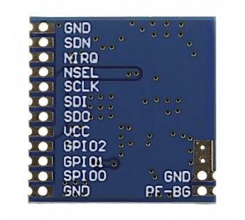 Модули беспроводные, радио NONAME Si4432 Модуль AS4432цифрового ISM трансивера с SPI интерфейсом Uвх=3,3В#2153372