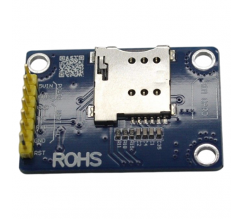 Модули беспроводные, радио NONAME SIM800L blue Модуль GSM наплате с разъемом microSIM Uвх=3,3-5В#2153376