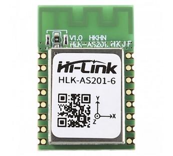 Модули датчиков Hi-Link HLK-AS201-6 Модуль 3-х осевогоакселерометра и гироскопа с Bluetooth BLE 5.1/UART#2153343
