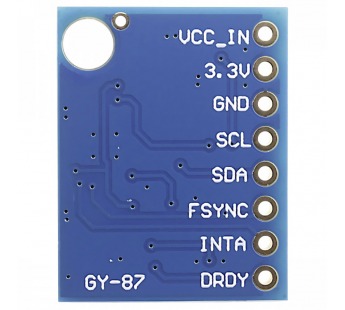 Модули датчиков NONAME MPU6050+QMC5883L/5883+BMP180 МодульGY-87/HW-290 (10-DOF) 3-х осевого гироскопа, акселерометра,магнитометра, давления и температуры Uвх=3-5В#2153367