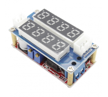Модули зарядки NONAME XL4015E1 Модуль HW-083 зарядкиаккумуляторов с Step-Down DC-DC преобразователем Uвх=5-38ВUвых=1,25-36В Imax=5А и модуль HW-035 индикации тока, напряжения#2155128