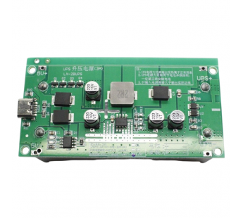 Модули зарядки NONAME Модуль зарядки Li-ion аккумуляторов 2x18650Uвх=5В Iзар=3А (Type-C) с функцией UPS Uвых=12В Imax=1,2А#2153306