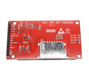 Модули индикации, управления NONAME LCD TFT 2,4" ГрафическийTFT-дисплей 240x320 с контроллером ST7789V (RGB)#2153285