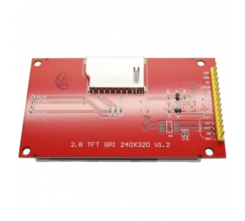 Модули индикации, управления NONAME LCD TFT 2,8" ГрафическийTFT-дисплей 240x320 с контроллером ILI9341 и держателем SD карты(RGB)#2153290