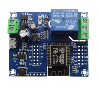 Платы отладочные NONAME ESP-12F Отладочная плата Wi-Fi с релеSPDT 250В 10А#2155125