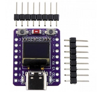 Платы отладочные NONAME ESP32-C3FH4 Отладочная платаWi-Fi/Bluetooth BLE 5 с OLED 0,42" (Type-C)#2153252