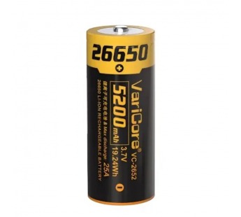 Аккумулятор 26650 VariCore 3.7V 5200 mAh 25A Высокотоковый#2153491