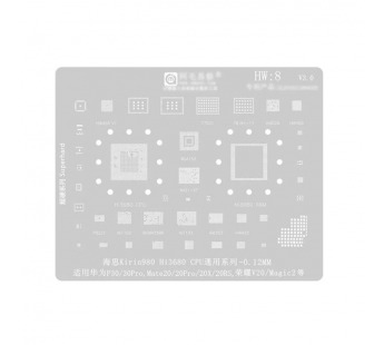 BGA трафарет XZZ HiSilicon Kirin 980 для Huawei P30/P30 Pro/Mate 20/20 Pro/20X/Honor V20/Magic2#2153510
