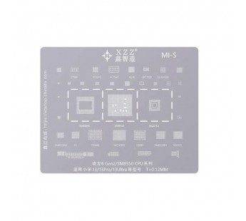 BGA трафарет XZZ Snapdragon 8 Gen 2 для Xiaomi 13/13 Pro/13 Ultra#2153513