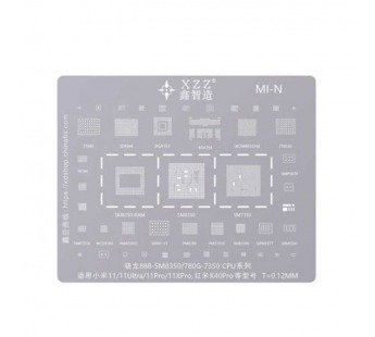 BGA трафарет XZZ Snapdragon 888/Exynos 2100 для Samsung S21/S21+/S21 Ultra/Z Flip 3/Z Fold 3#2153496