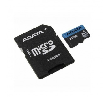 MicroSDXC  256GB  A-Data Class 10 Premier Pro A1 UHS-I (100 Mb/s) + SD адаптер#2154291
