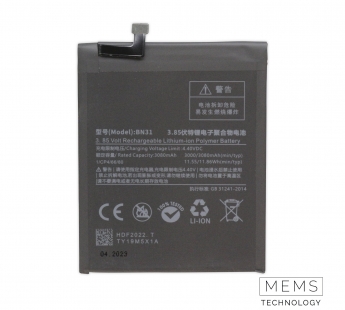 Аккумулятор Xiaomi Redmi Note 5A / 5A Prime / S2 / Mi 5X / Mi A1 (BN31) 3080mAh VoltPack#2153583