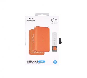 Внешний аккумулятор Keephone Shanks MagSafe Qi2 10000mAh (25W) (Ultra Slim) (Cosmic Orange)#2181385