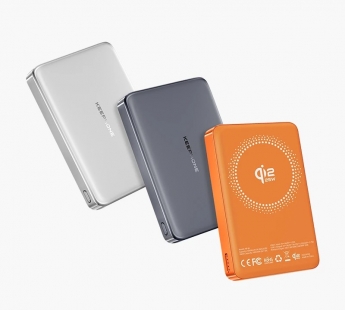 Внешний аккумулятор Keephone Shanks MagSafe Qi2 10000mAh (25W) (Ultra Slim) (Gunmetal)#2181398