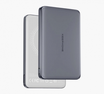 Внешний аккумулятор Keephone Shanks MagSafe Qi2 5000mAh (25W) (Ultra Slim) (Gunmetal)#2181394