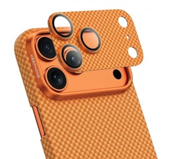 Защитное стекло камеры Keephone Kevlar Lens iPhone 17 Pro (Coral Orange Twill)#2154156