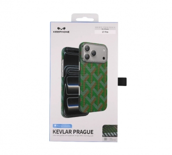 Чехол Keephone Kevlar Prague MagSafe iPhone 17 Pro (Moss)#2180894
