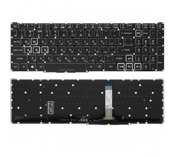 Клавиатура Acer Nitro 5 AN517-55 с RGB-подсветкой (узкий шлейф клавиатуры)#2154043