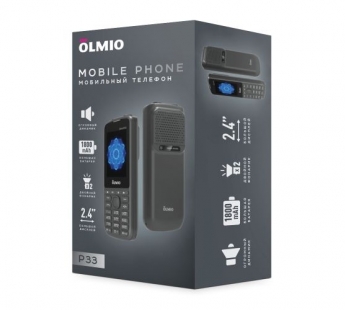 Сотовый телефон Olmio P33 серый#2154340