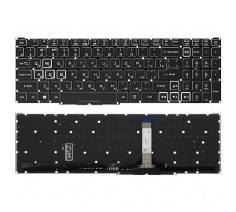 Клавиатура Acer Nitro 5 AN517-42 с RGB-подсветкой (узкий шлейф клавиатуры)#2154323