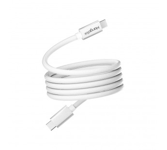 Кабель MangoTek MGCC14 (USB-C / USB-C) (240W) (1м) (Магнитный кабель) (White)#2154901