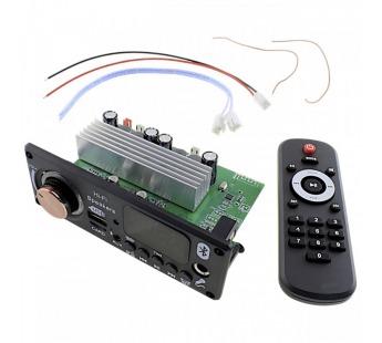 Модули аудио NONAME Модуль MP3 JQ-D186BT(USB/microSD)/Bluetooth/FM/AUX/MIC с пультом и УНЧ 2x100ВтUпит=6-24В (TPA3116)#2154569