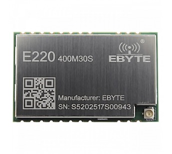 Модули беспроводные, радио EBYTE LLCC68 Модуль E220-400M30Sцифрового трансивера LoRa с SPI интерфейсом F=410-493МГц U=5В30dBm IPEX-J (1Вт)#2154600