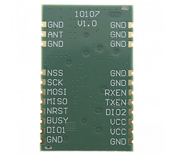 Модули беспроводные, радио EBYTE SX1262 Модуль E22-900M30S цифрового трансивера LoRa с SPI интерфейсом F=850-930МГц U=5В30dBm IPEX-J (1Вт)#2154618