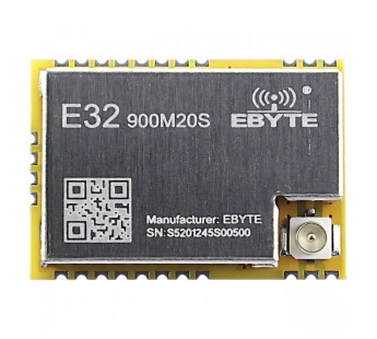 Модули беспроводные, радио EBYTE SX1276 Модуль E32-900M20Sцифрового трансивера LoRa с SPI интерфейсом F=850-931МГц U=5В20dBm IPEX-J (100мВт)#2154613