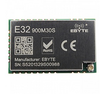 Модули беспроводные, радио EBYTE SX1276 Модуль E32-900M30Sцифрового трансивера LoRa с SPI интерфейсом F=850-931МГц U=5В30dBm IPEX-J (1Вт)#2154611