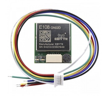 Модули беспроводные, радио EBYTE Модуль E108-GN02Dнавигационной системы GPS/GLONASS/BDS с UART интерфейсомU=3,3-5В и керамической антенной#2154605