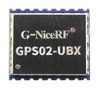Модули беспроводные, радио G-NiceRF  Модуль GPS02-UBXнавигационной системы GPS/GLONASS/BDS/Galileo с UARTинтерфейсом U=3,3В на платформе UBX-M10050-KB#2154663