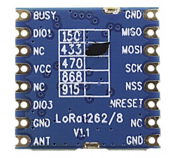 Модули беспроводные, радио G-NiceRF SX1268 Модуль LoRa1268-433цифрового трансивера LoRa с SPI интерфейсом F=433МГц U=3,3В 22dBm(160мВт)#2154644